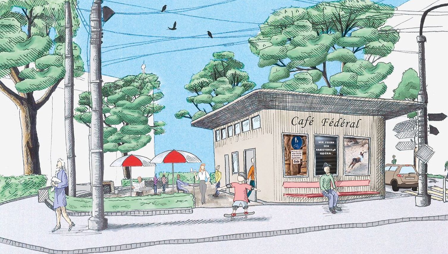 Grüne Stadt Luzern ist für das «Café Fédéral»