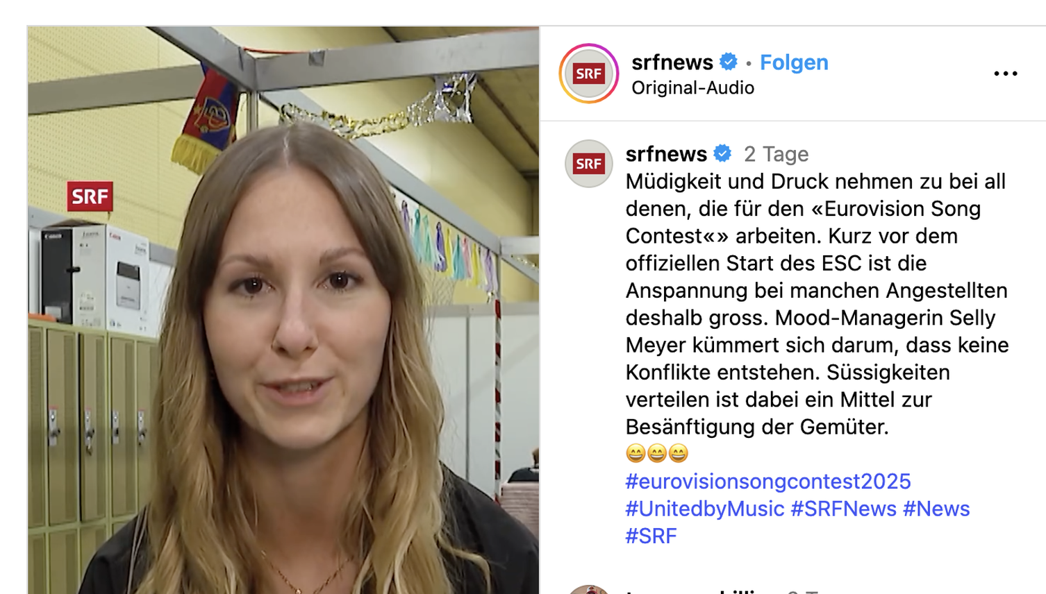ESC Basel: Diese Luzernerin hat einen sehr speziellen Job