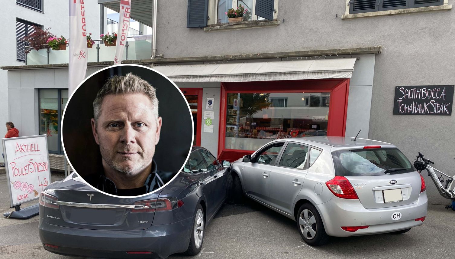 Kia-Kleinwagen kracht in Zuger Metzgerei: «Es gab einen Riesen-Rumps»