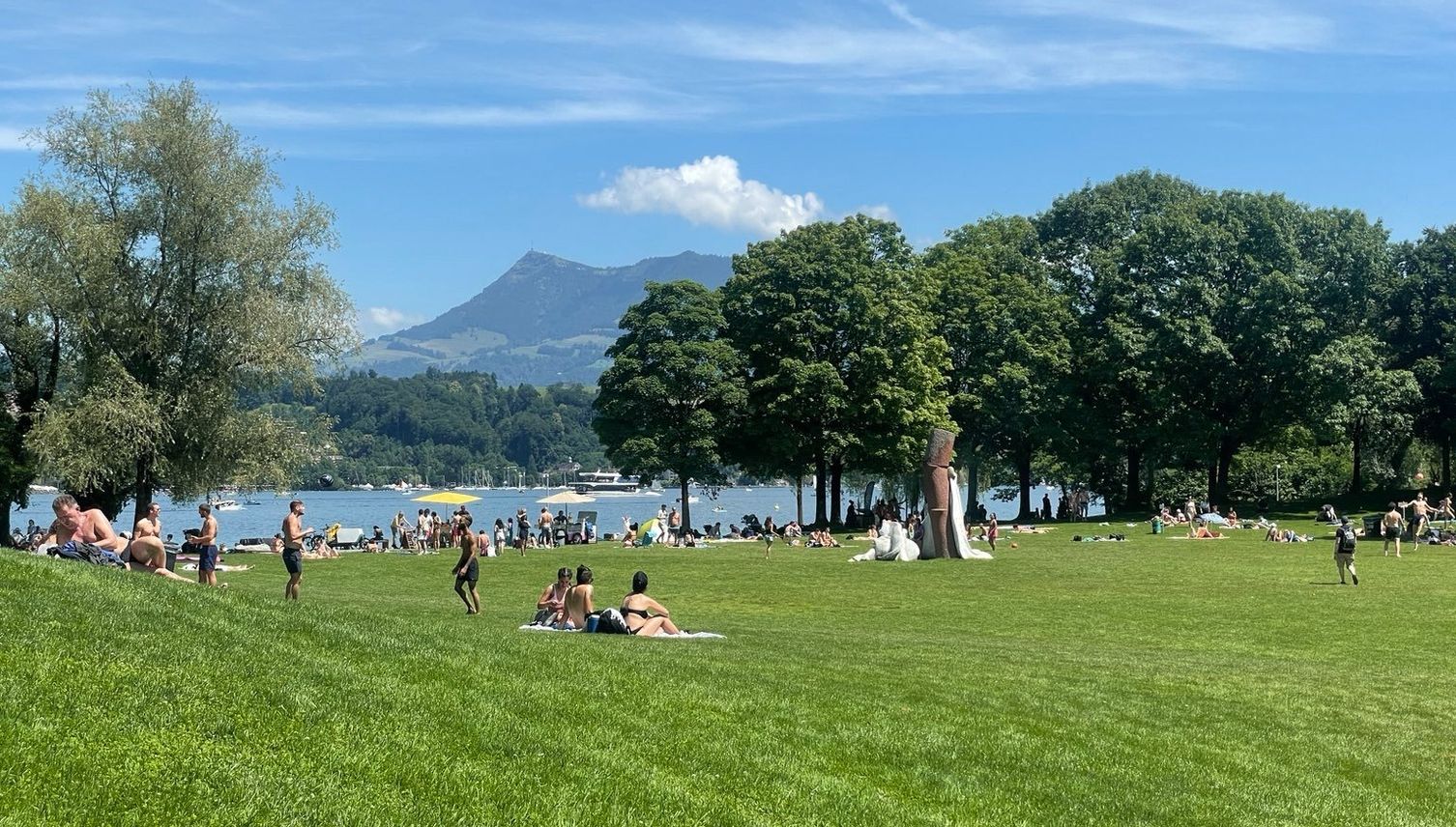 In der Ufschötti geniesst gar ein Pony den Sommer