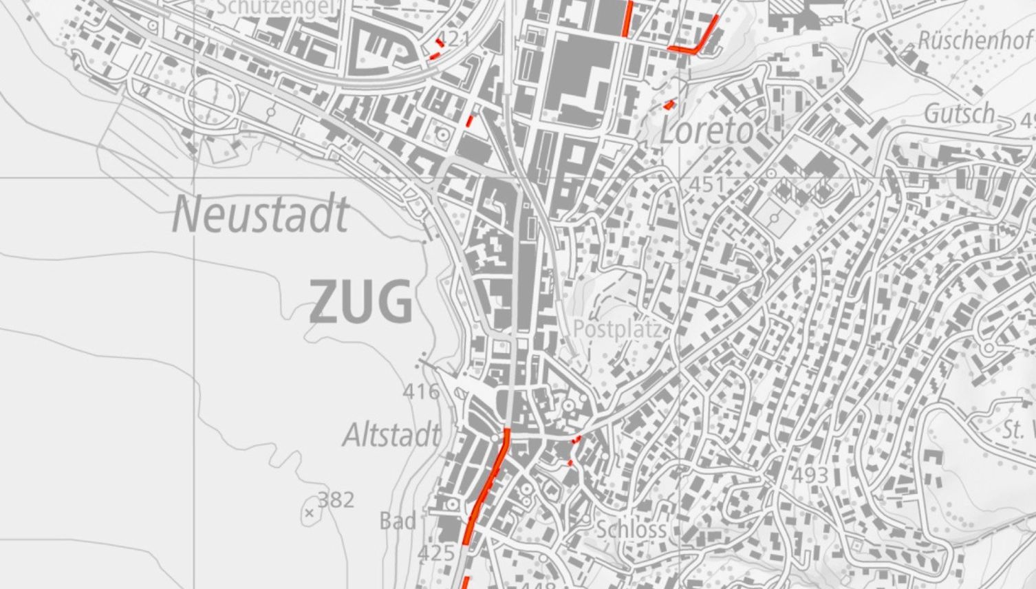 Stadt Zug lanciert einen «Baustellen-Ticker»
