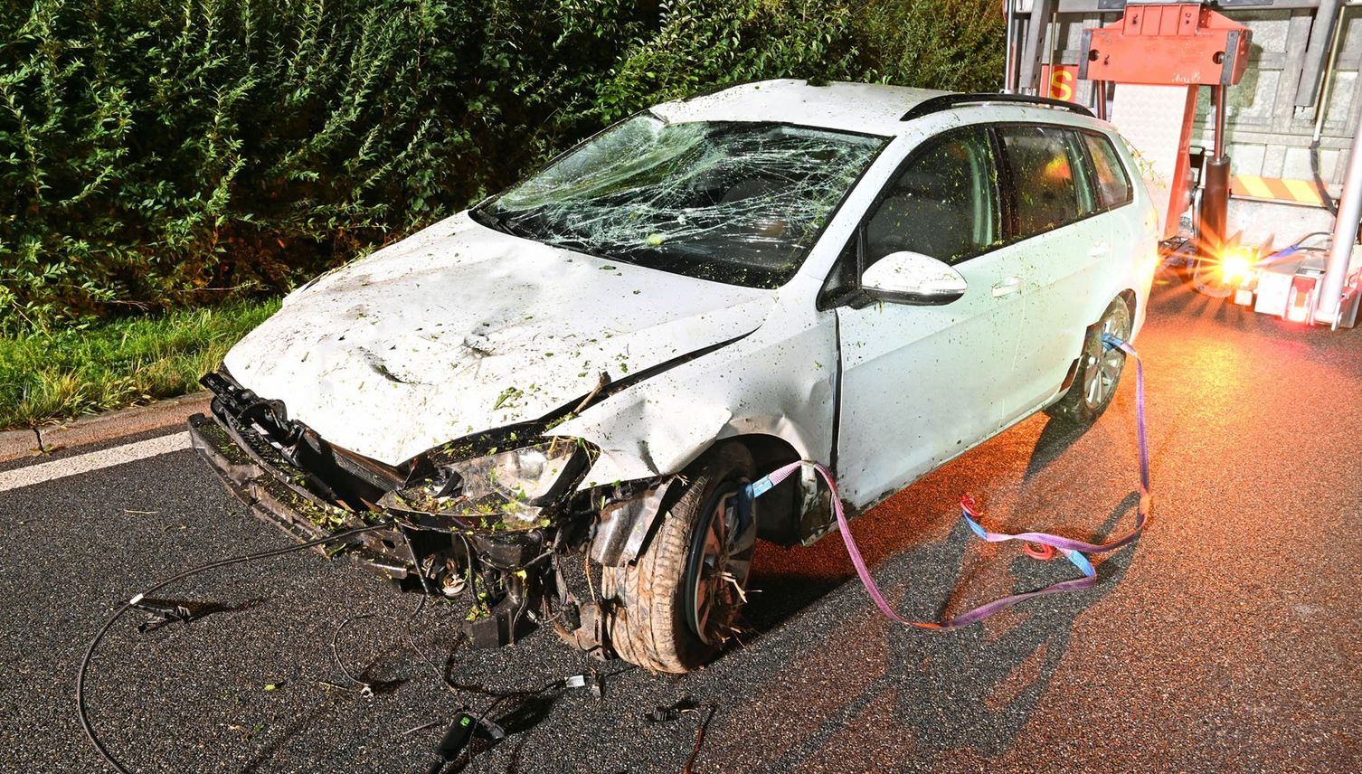 Autofahrer landet mit zwei Promille im Dickicht