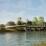 So soll die neue Brücke über die Reuss bei Hünenberg aussehen