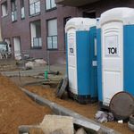 Toiletten auf Chamer Baustelle sind in ekligem Zustand