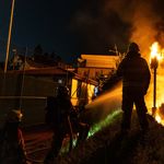 In der Nacht brannte es nahe der Gleise in Cham