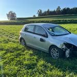 Autofahrerin fährt auf Drogen und besoffen auf Wiese