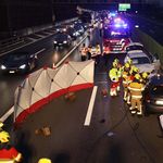 Es knallte auf der A14: Zwei Personen verletzt
