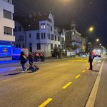 Die Maihofstrasse in Luzern war am Dienstag gesperrt
