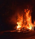 Brand in Horw: Bauwagen abgebrannt