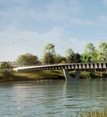 So soll die neue Brücke über die Reuss bei Hünenberg aussehen
