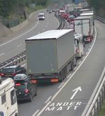 Probleme im Verkehr um Luzern und Stau am Gotthard
