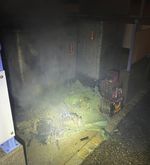 Müllcontainer ging in Risch wegen Feuerwerk in Flammen auf