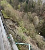 Beim Ränggloch gab es einen Hangrutsch