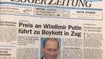 Wie ein Friedenspreis für Putin Zug aufrüttelte