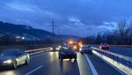 Unfall auf der Autobahn A14 sorgte für 30 Minuten Stau
