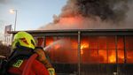 Brand im Industriegebiet Rothenburg: Dach ist eingestürzt