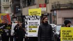 Demonstrantinnen ziehen durch Luzern