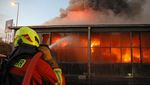 Brand im Industriegebiet Rothenburg: Dach ist eingestürzt