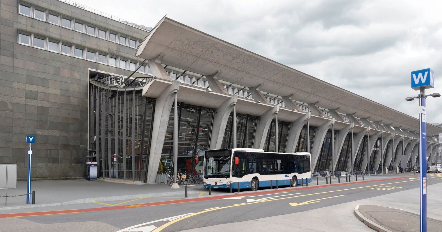 Beim Bahnhof Luzern verschwinden Parkplätze