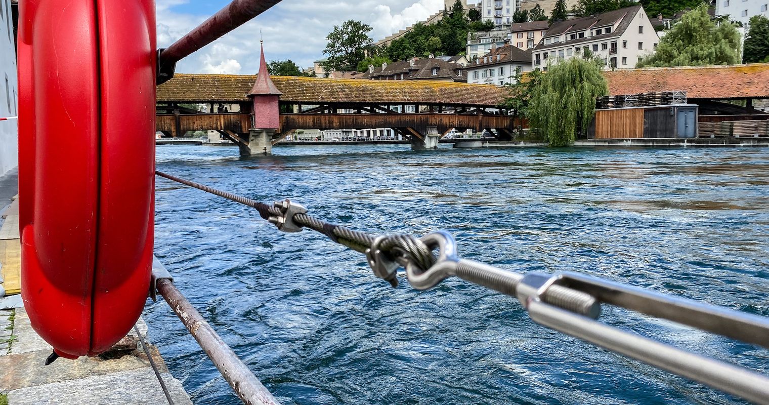 Einbruch bei der Spreuerbrücke in Luzern