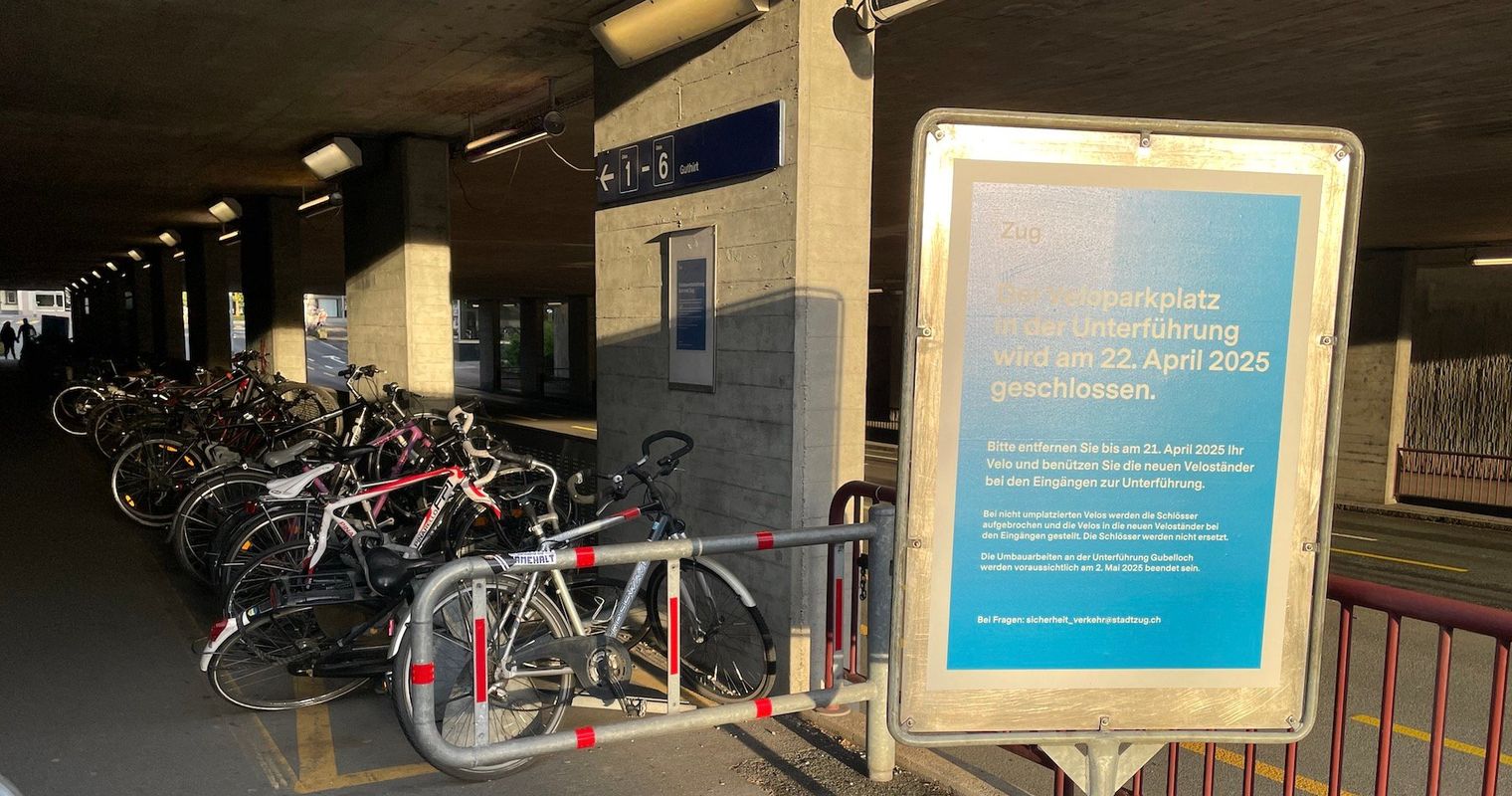 Obacht! Zuger Polizei knackt jetzt Velos auf