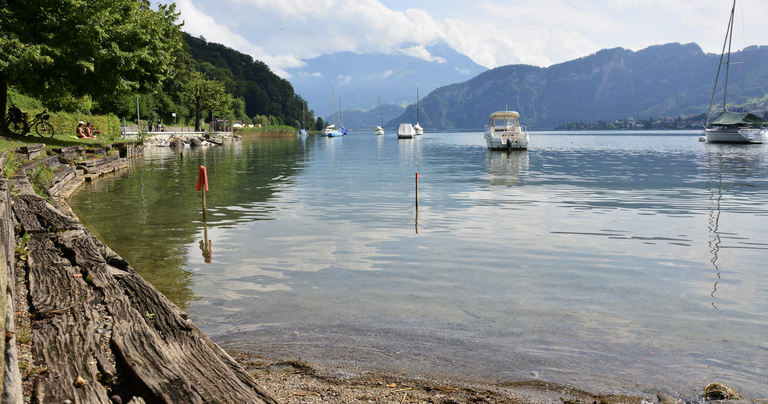 Badestelle im Sternenmätteli in Horw neu mit «Strand»