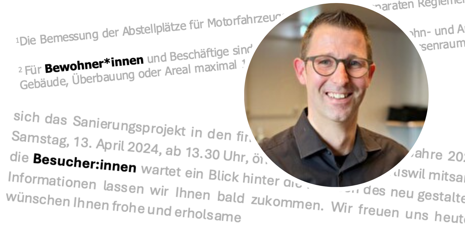 Die Gemeinde Emmen soll auf das Gendern verzichten