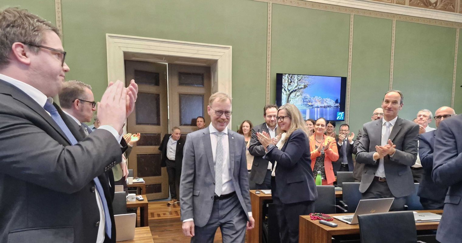 Stiller Protest zur Wahl des neuen Zuger Landammanns