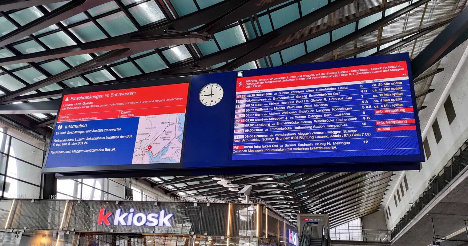 Bahnstrecke Luzern–Lenzburg blockiert nach Unfall
