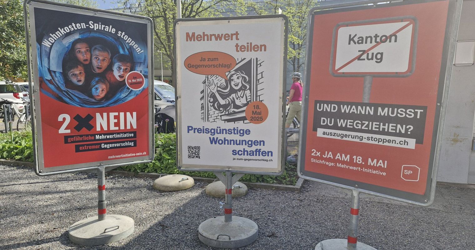 Mehrwert-Initiative: Zahlen aus Zug sind da