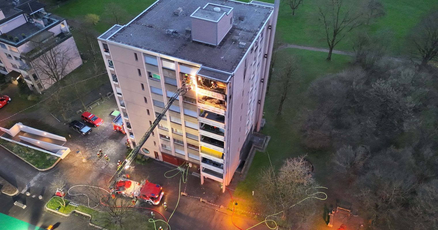 Nach Brand in Cham: Sieben Wohnungen nicht bewohnbar