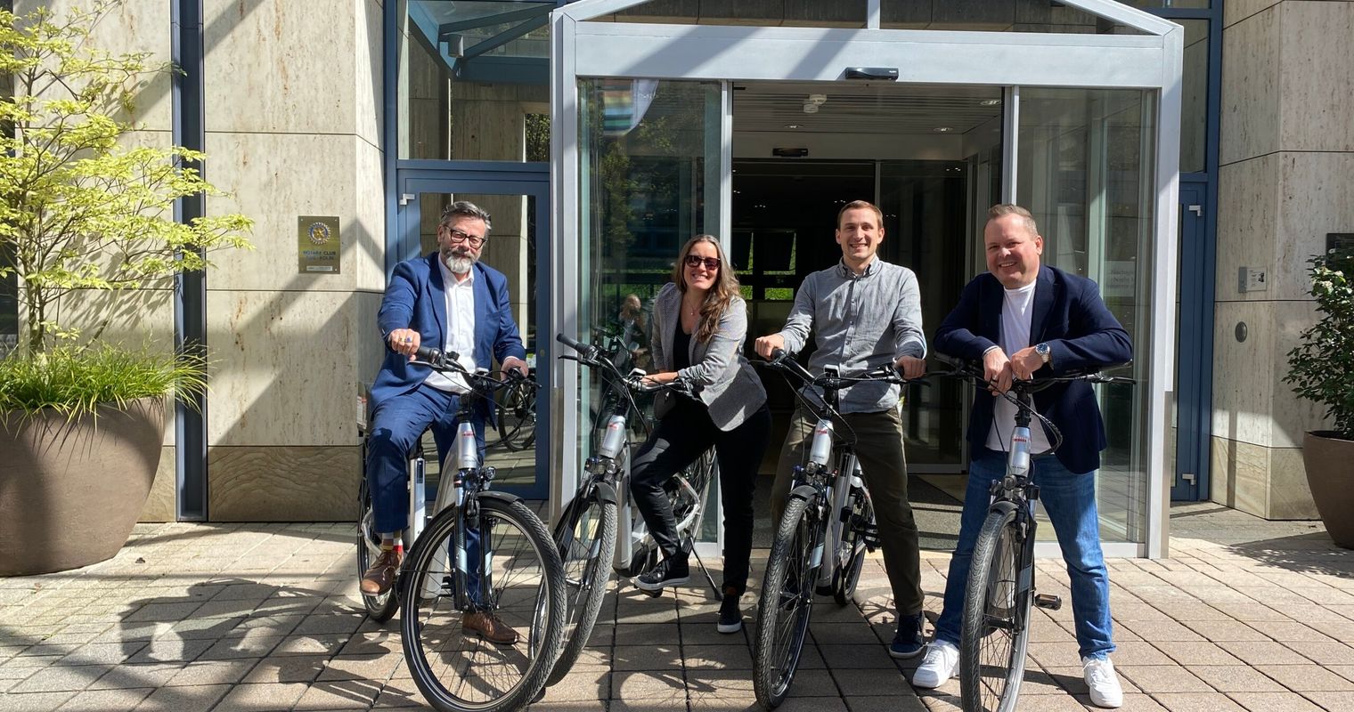 Beim Parkhotel Zug entsteht ein Velo-Verleih