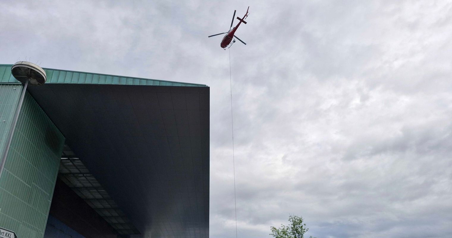 Darum kreist ein Helikopter ums KKL in Luzern