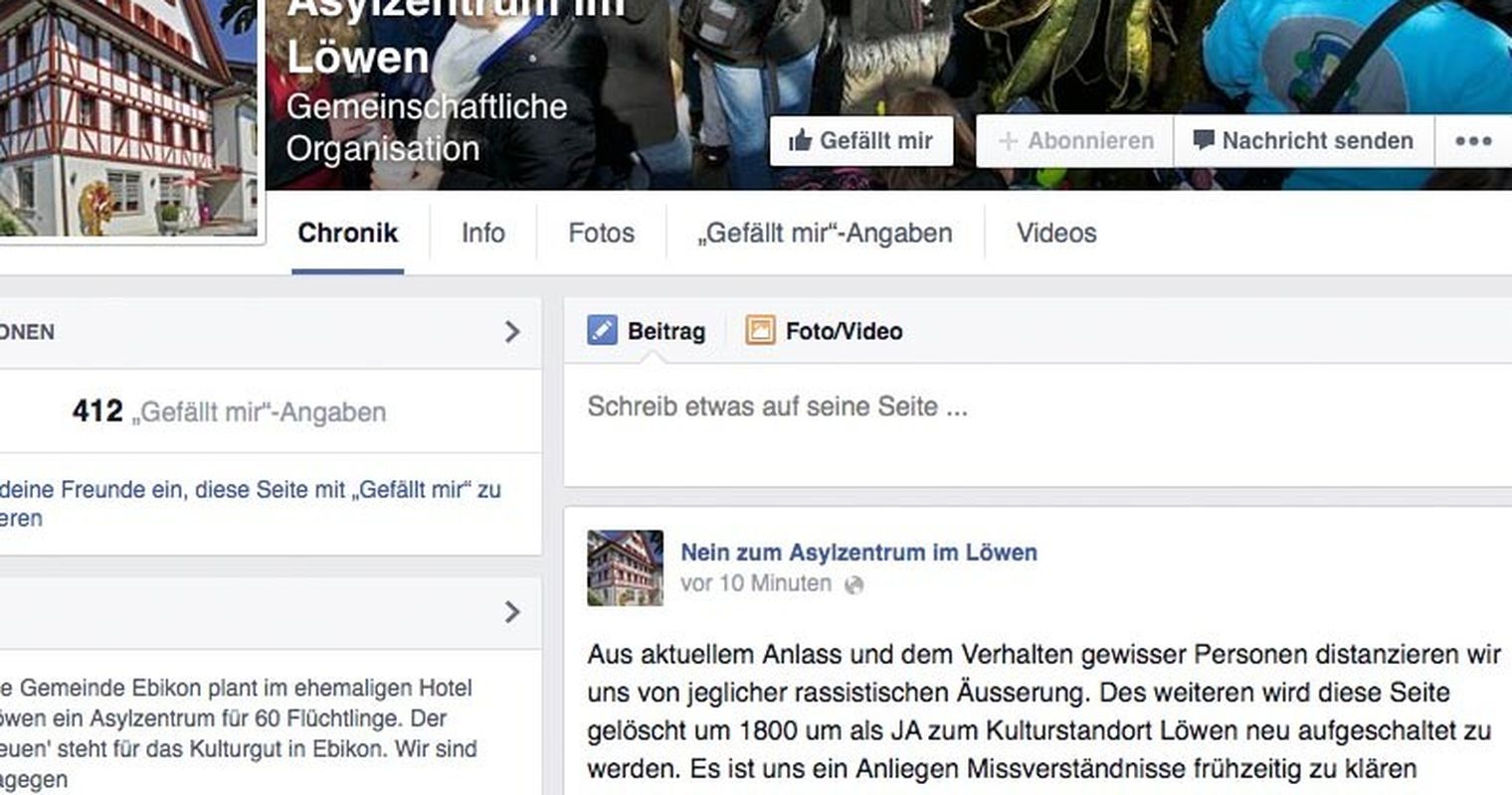 Das kurze und rassistische Leben einer Facebook-Seite