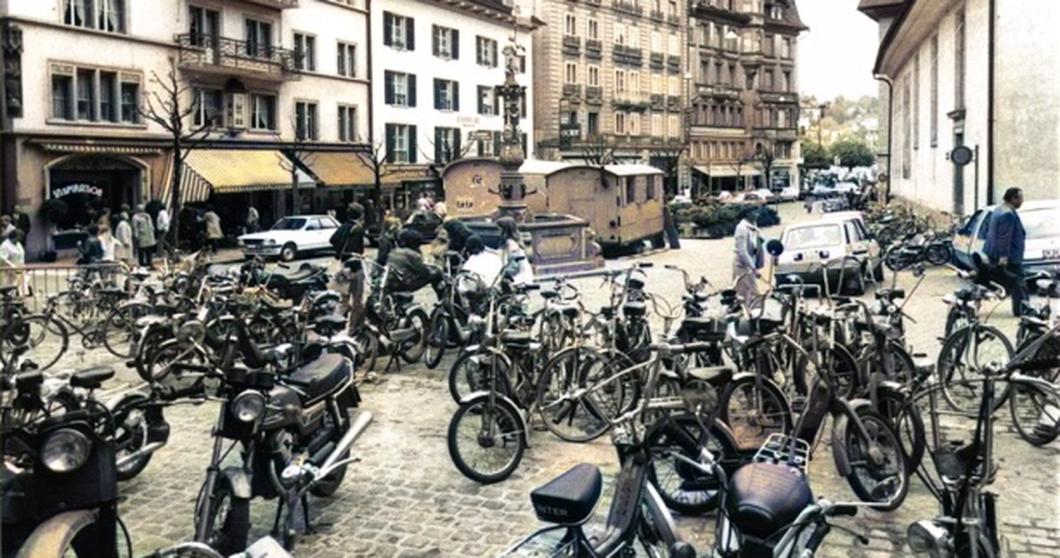 So überfüllt war die Luzerner Altstadt vor dem Fahrverbot
