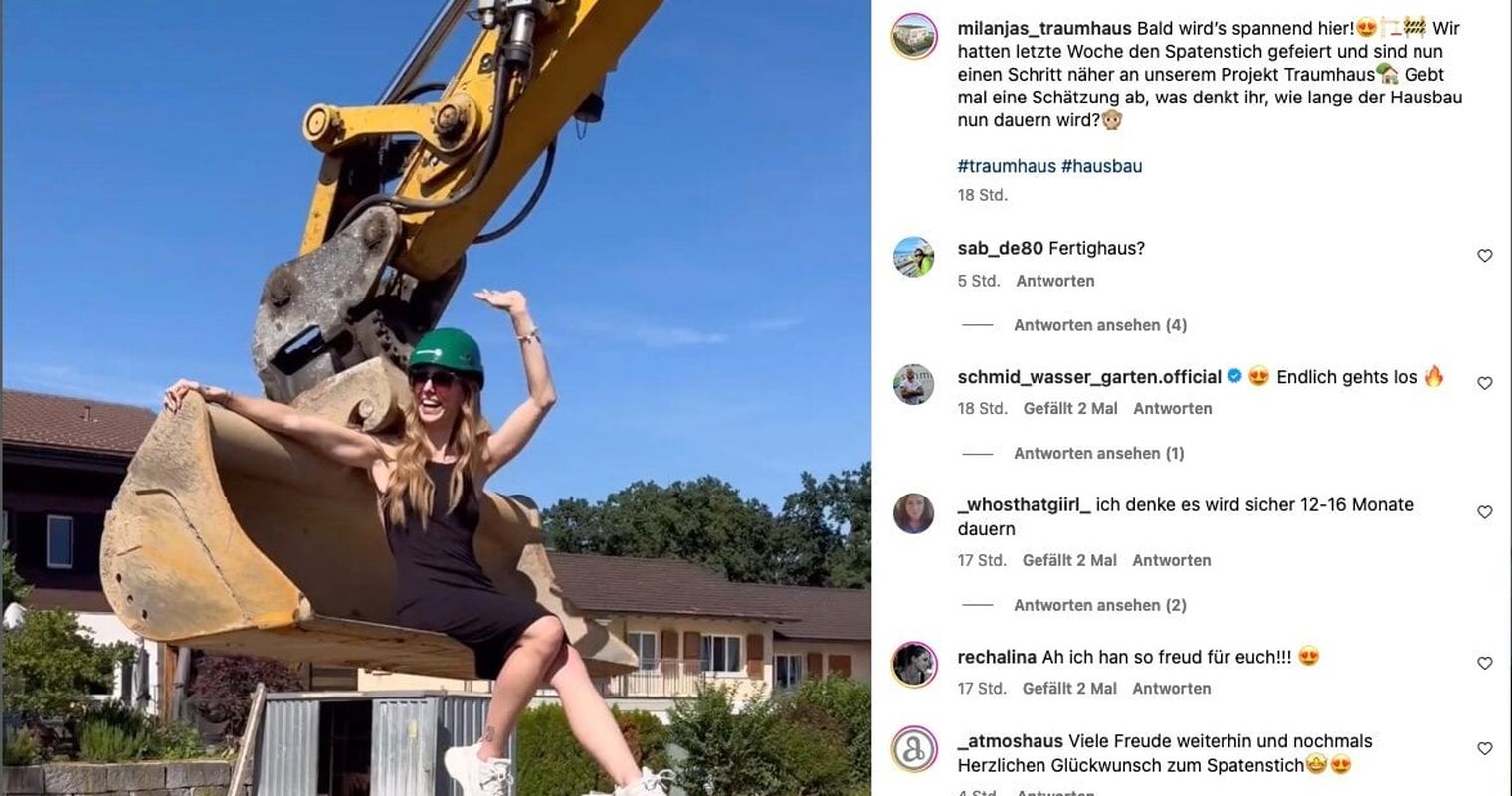 Anja Zeidler startet Bauarbeiten für ihr Haus in Luzern