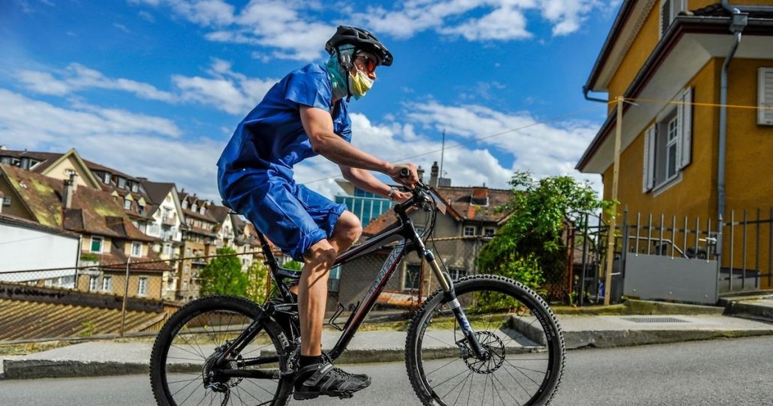 Bergsprint in der Stadt Luzern
