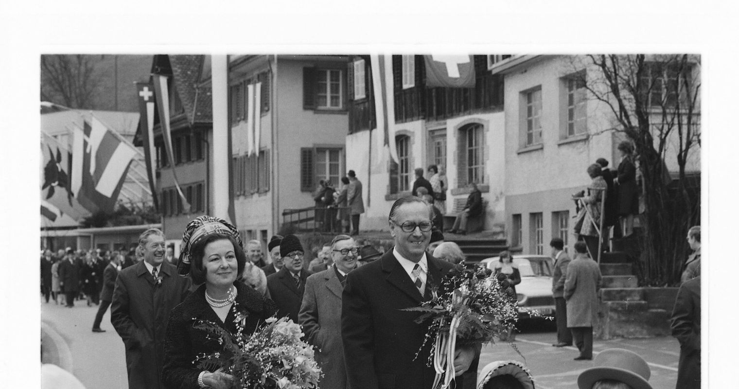 So feierte Zug seinen letzten Bundesrat Hans Hürlimann