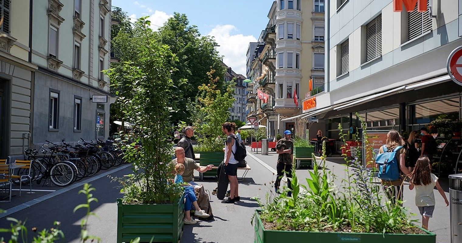Bald gibt es in Luzern wieder Pop-up-Parks