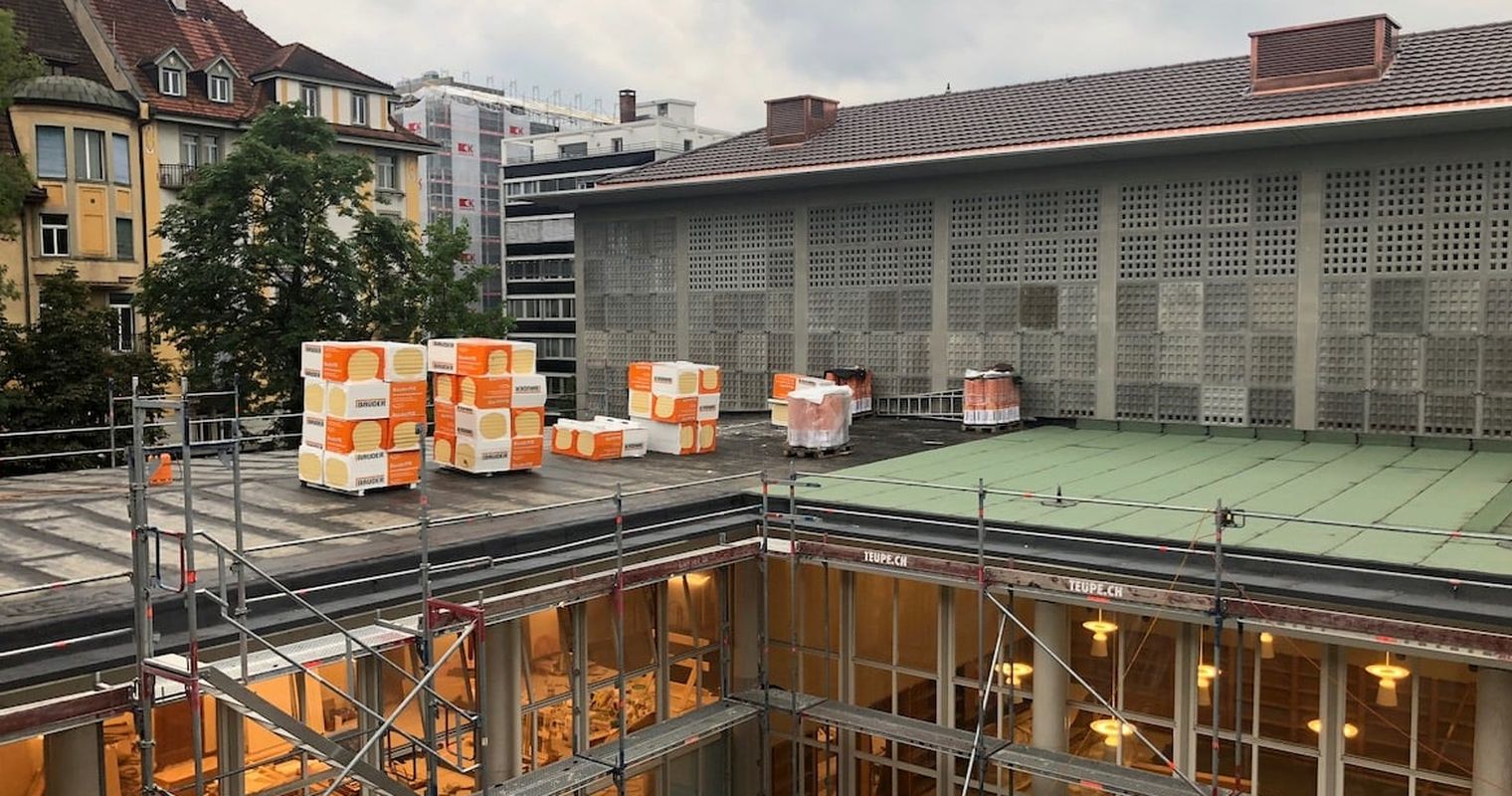 Schon als Baustelle erstrahlt die Luzerner Bibliothek