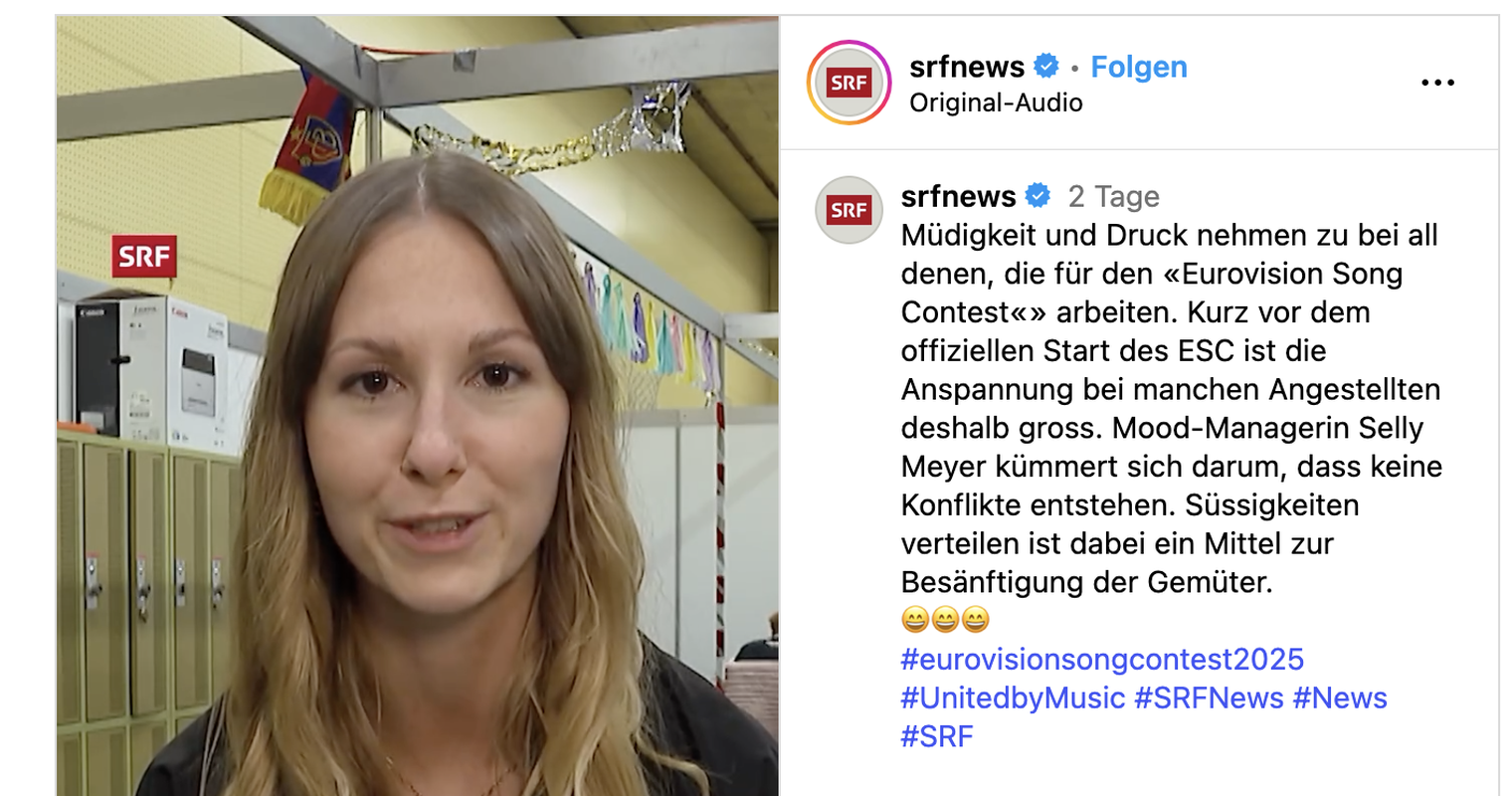ESC Basel: Diese Luzernerin hat einen sehr speziellen Job