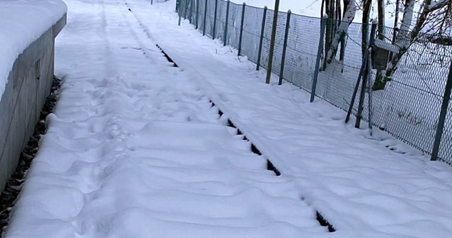 Betrieb der Sonnenbergbahn wegen Schnee eingestellt