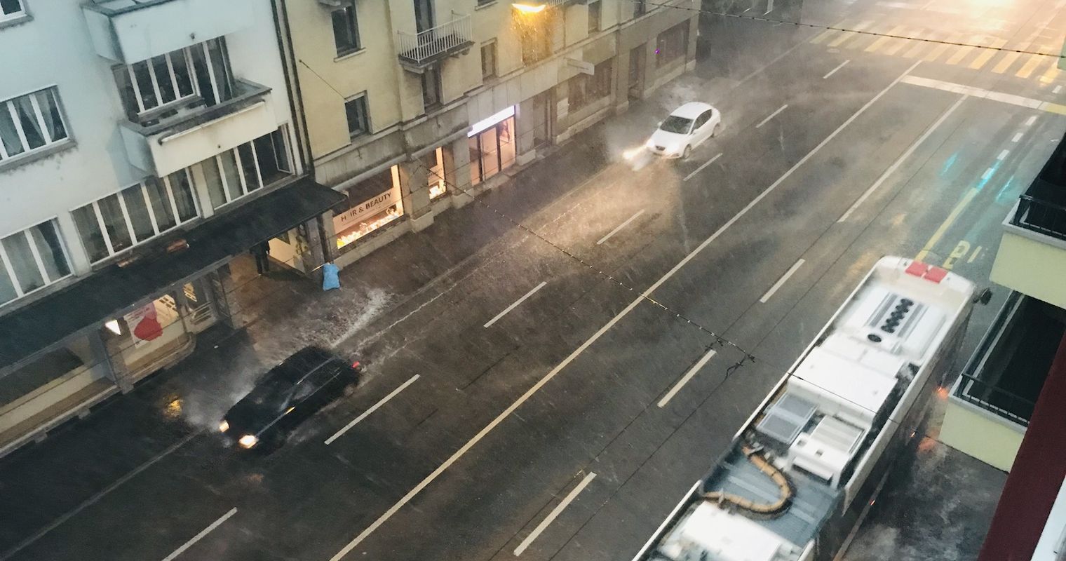 Gewitter über Luzern: Polizei im Dauereinsatz