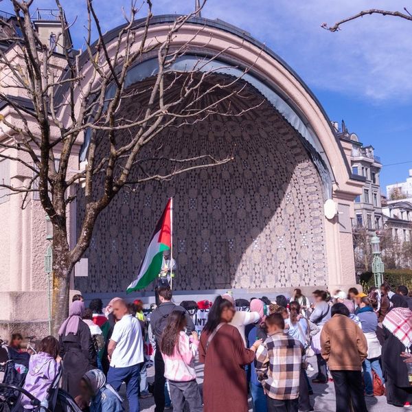 Demonstranten fordern in Luzern palästinensischen Staat