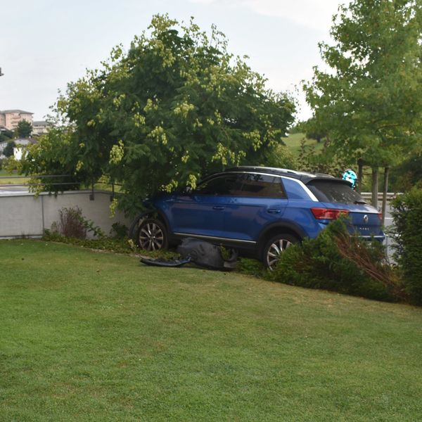 Betrunkene Autofahrerin fuhr durch Zaun in Garten