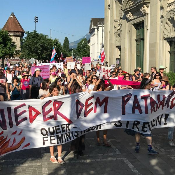 So war der feministische Streik in Luzern