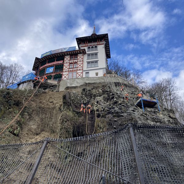 Felssicherung bald fertig – dieses Restrisiko bleibt