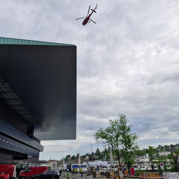 Darum kreist ein Helikopter ums KKL in Luzern