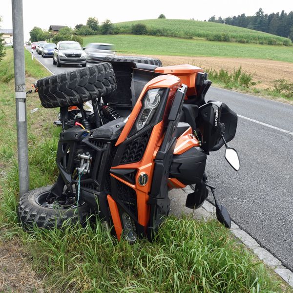 Autounfall in Reiden: Quad-Fahrer verletzt
