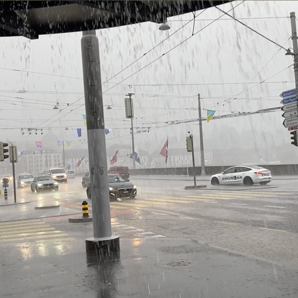 Morgen-Monsun in Luzern sorgt für nasse Füsse